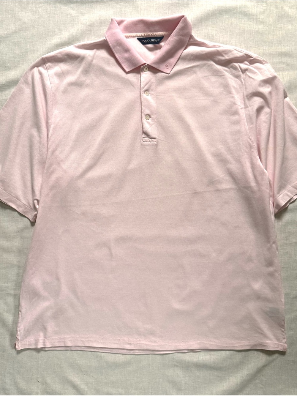 Ralph Lauren Polo Golf Baby Pink Vintage Polo Shirt Men’s XL